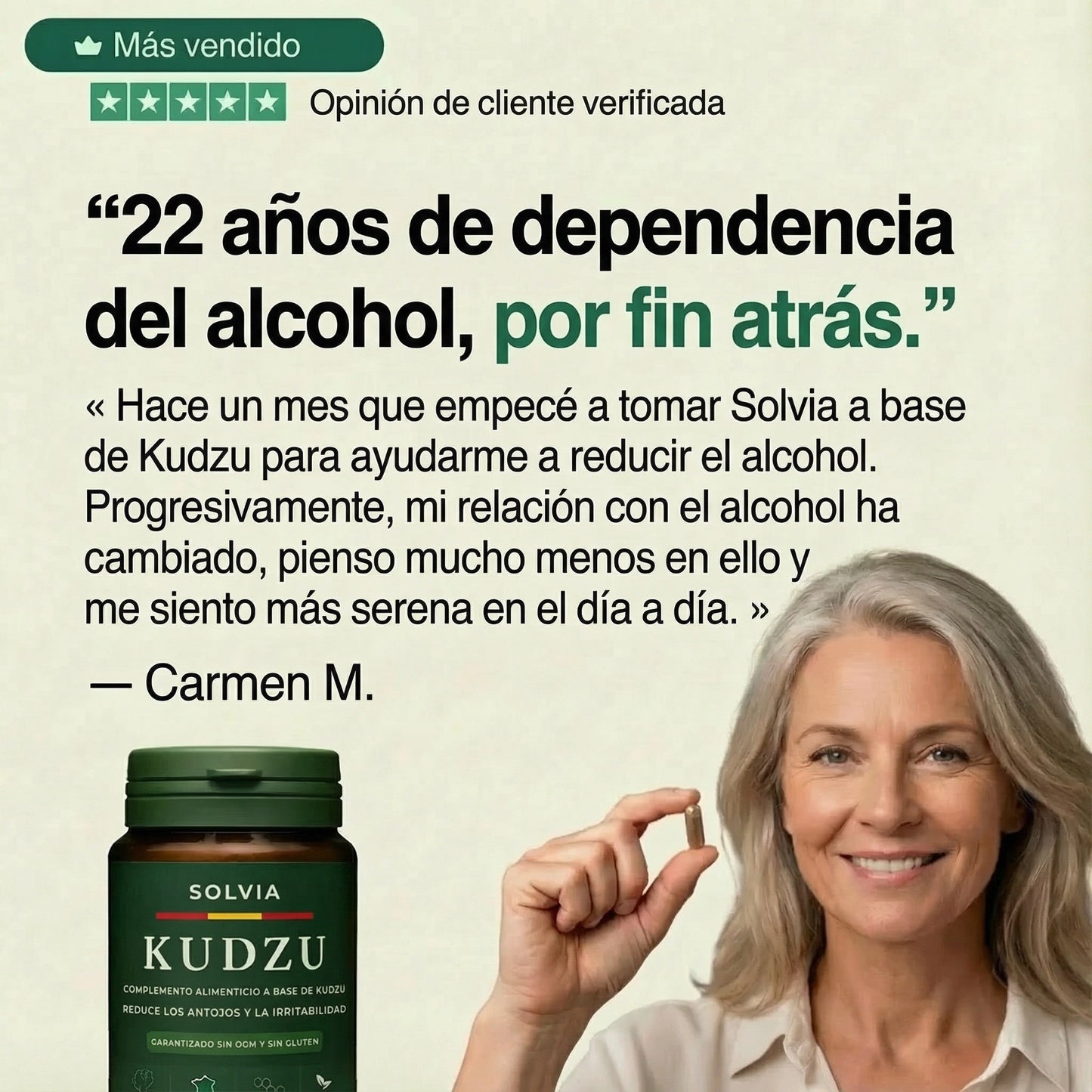 Kudzu Solvia 40 mg de isoflavonas – 100% natural