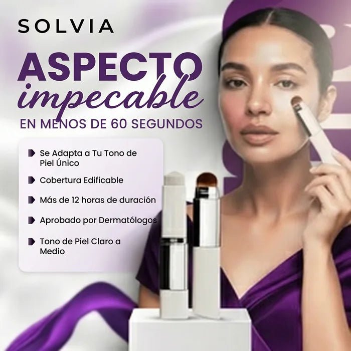 Barra de base de maquillaje coreana con cambio de color Solvia™ - Solvia ES