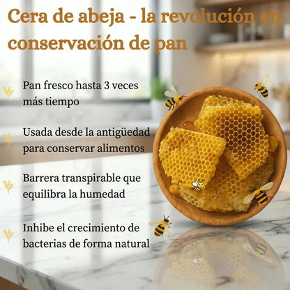 Bolsas de Pan Premium de Algodón 100% y Cera de Abeja - Solvia ES