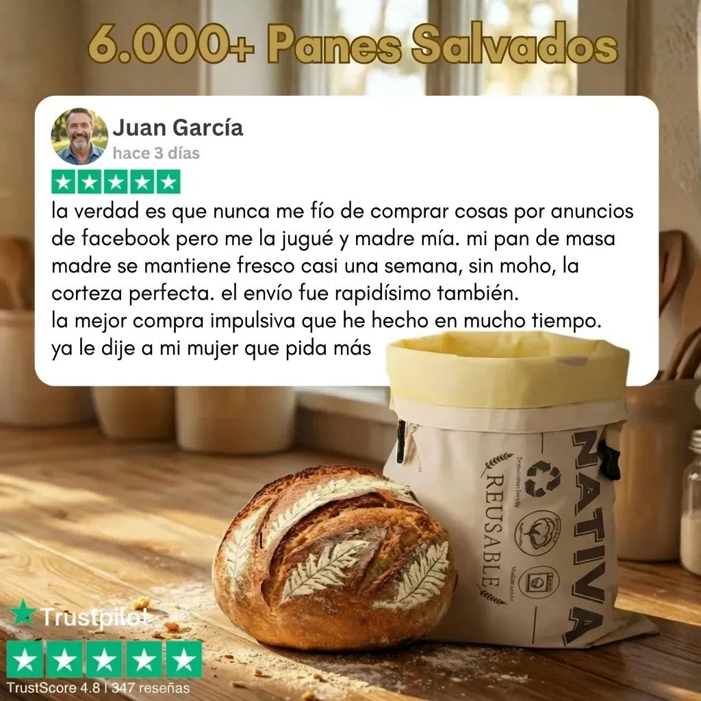 Bolsas de Pan Premium de Algodón 100% y Cera de Abeja - Solvia ES