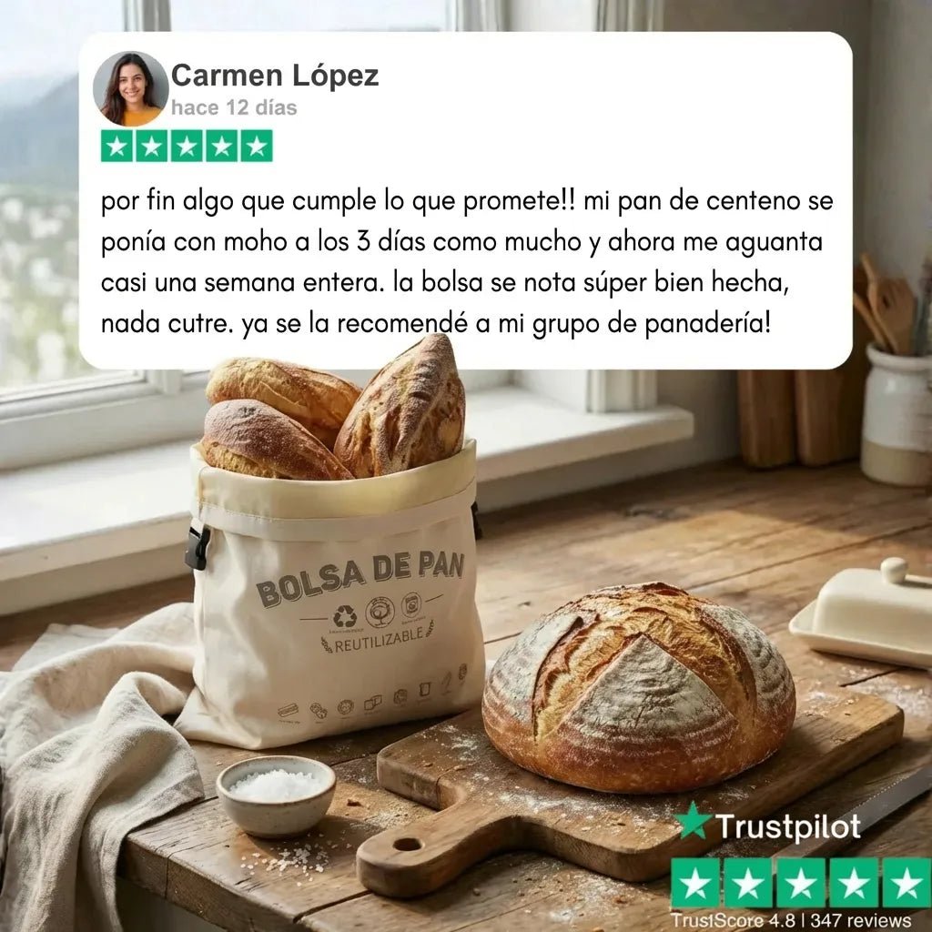 Bolsas de Pan Premium de Algodón 100% y Cera de Abeja - Solvia ES