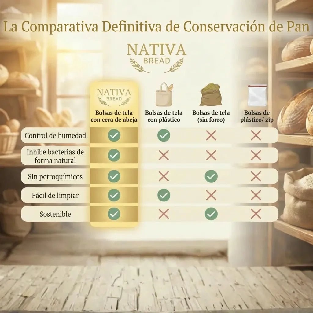 Bolsas de Pan Premium de Algodón 100% y Cera de Abeja - Solvia ES