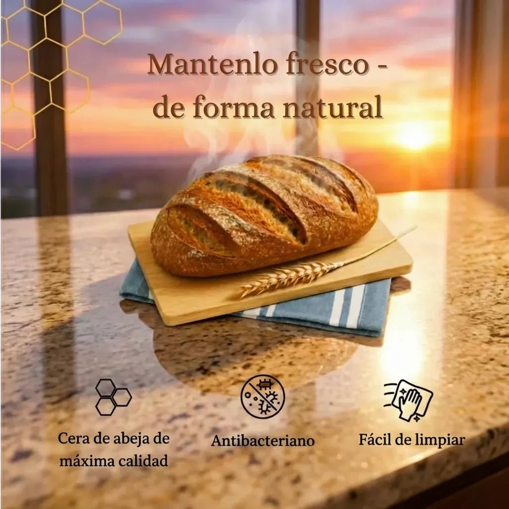 Bolsas de Pan Premium de Algodón 100% y Cera de Abeja - Solvia ES