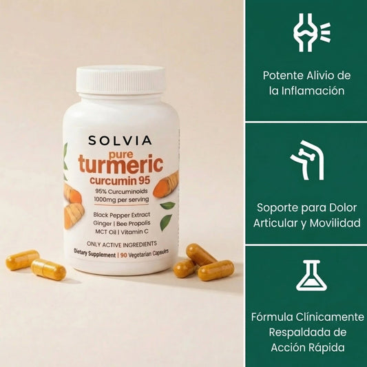 Cápsulas de Cúrcuma Curcumina (1.000mg) - Solvia ES