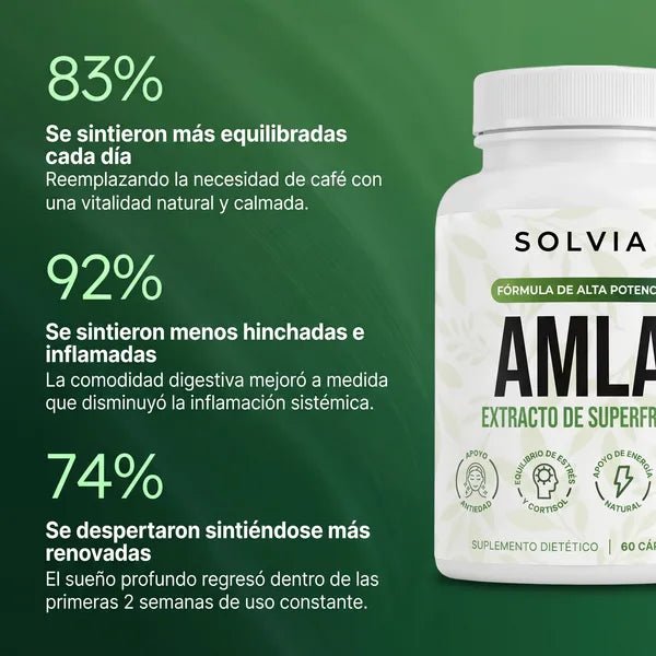 Cápsulas de Superfruta de Amla - Solvia ES
