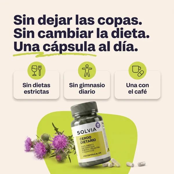 Cardo Mariano- Cuidado completo del hígado en una cápsula al día. - Solvia ES