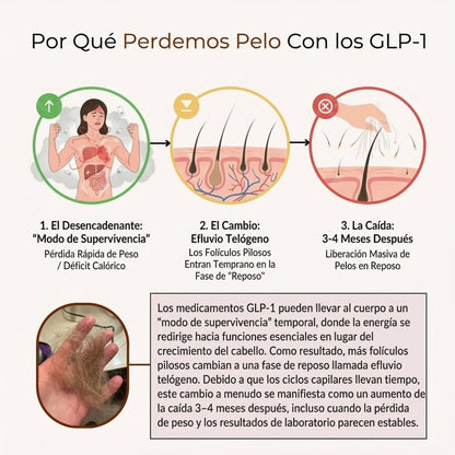 Detén la Caída de Cabello por GLP - 1 y Recupera Tu Confianza - Solvia ES