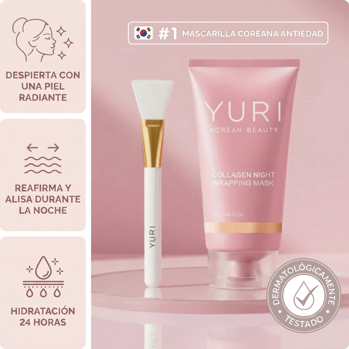 Mascarilla Nocturna Envolvente de Colágeno - Solvia ES