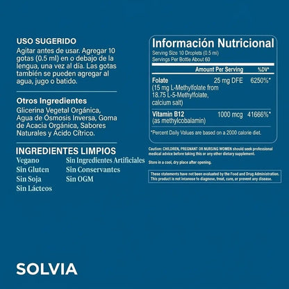 Metilfolato Puro Solvia - Solvia ES