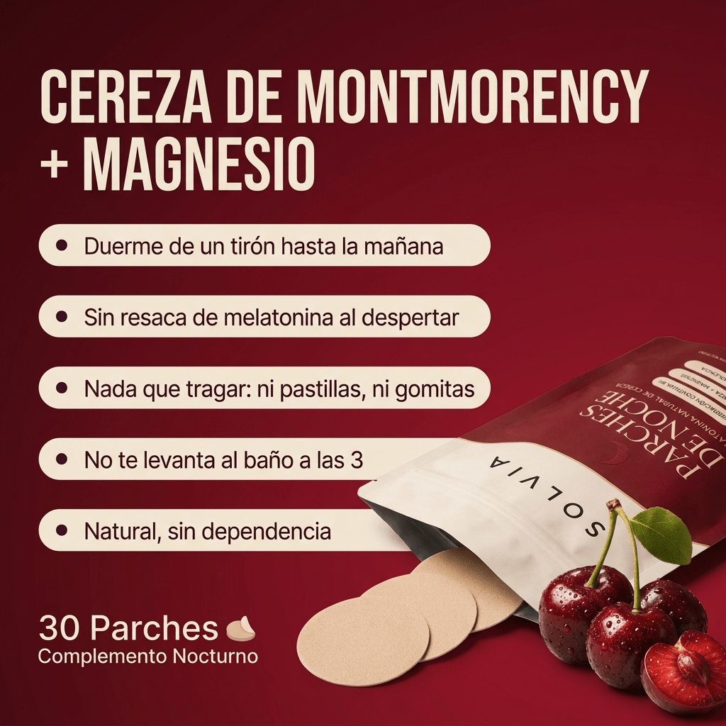 Parches de Noche — Melatonina Natural de Cereza - Solvia ES