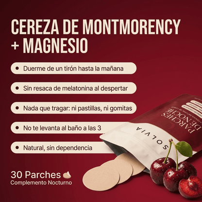 Parches de Noche — Melatonina Natural de Cereza - Solvia ES
