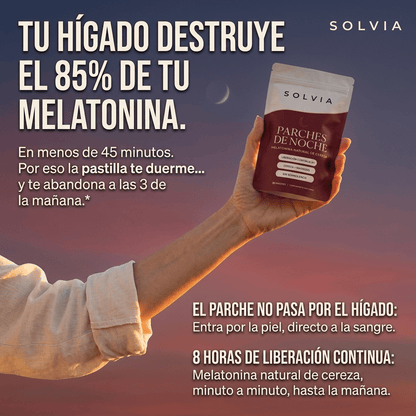 Parches de Noche — Melatonina Natural de Cereza - Solvia ES