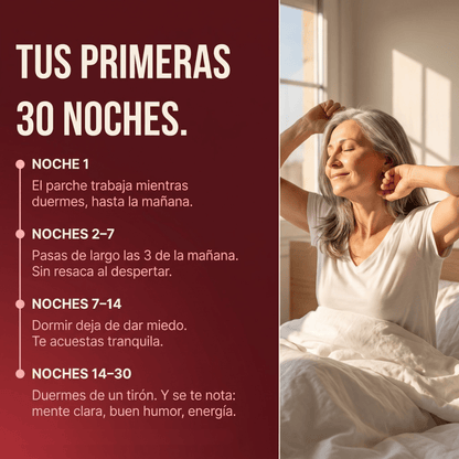 Parches de Noche — Melatonina Natural de Cereza - Solvia ES