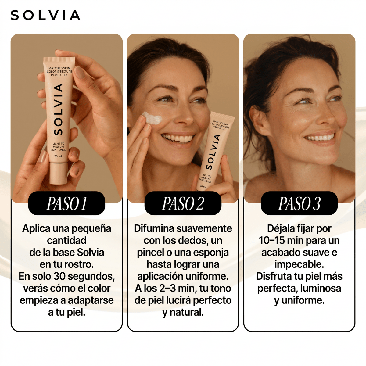 Solvia™ - Base de Maquillaje con Cambio de Color - Solvia ES