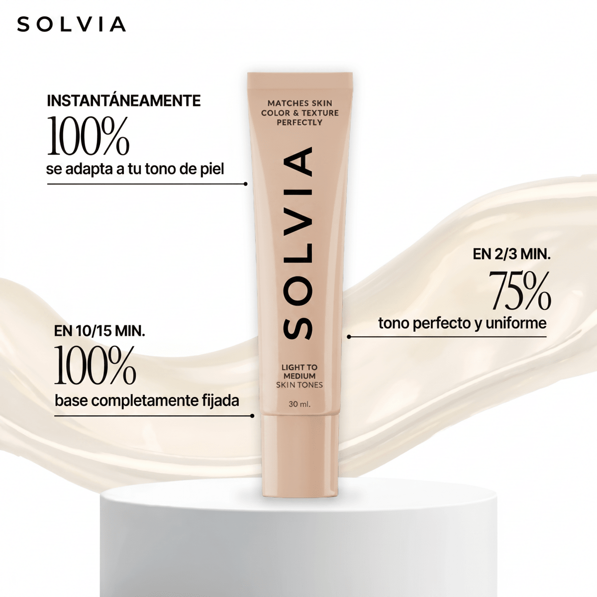 Solvia™ - Base de Maquillaje con Cambio de Color - Solvia ES